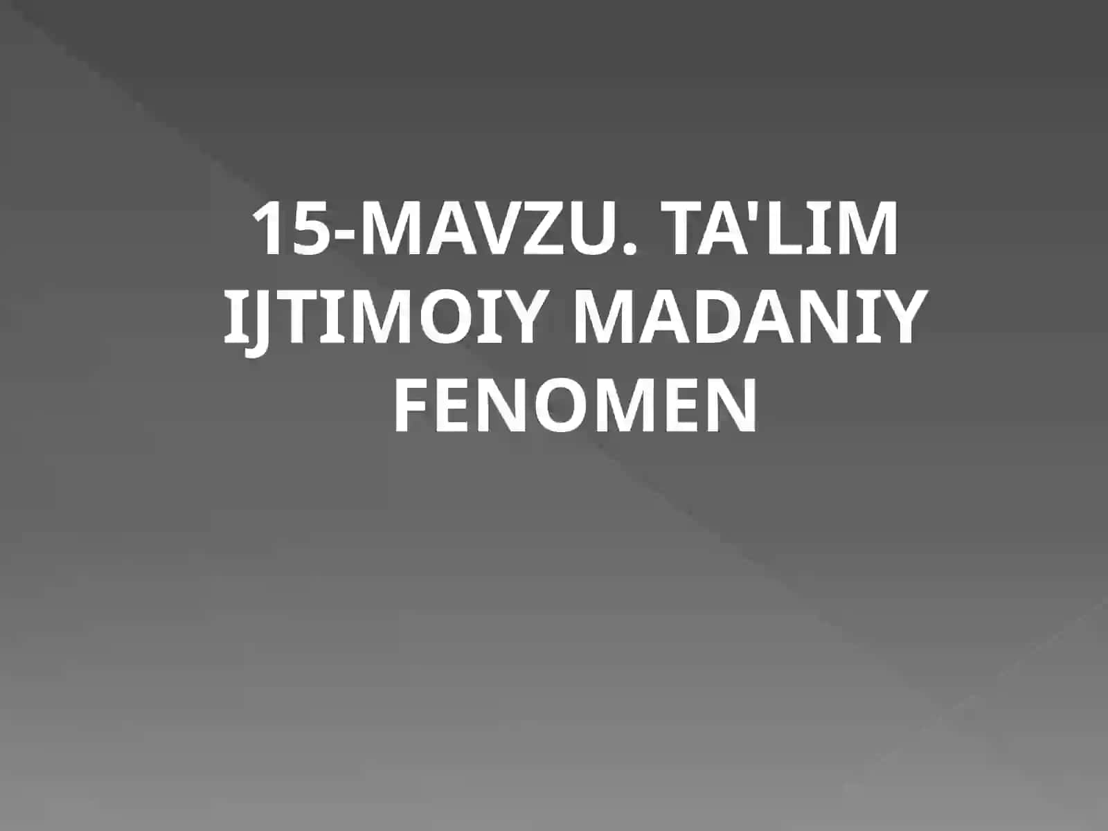 Rivojlanish psixologiyasi va pedagogika psixologiya 2