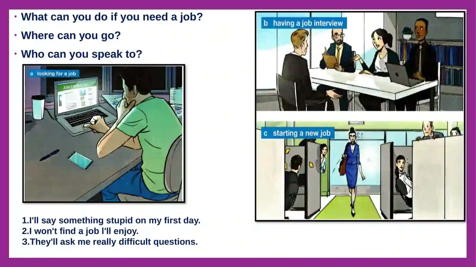 Finding work 2