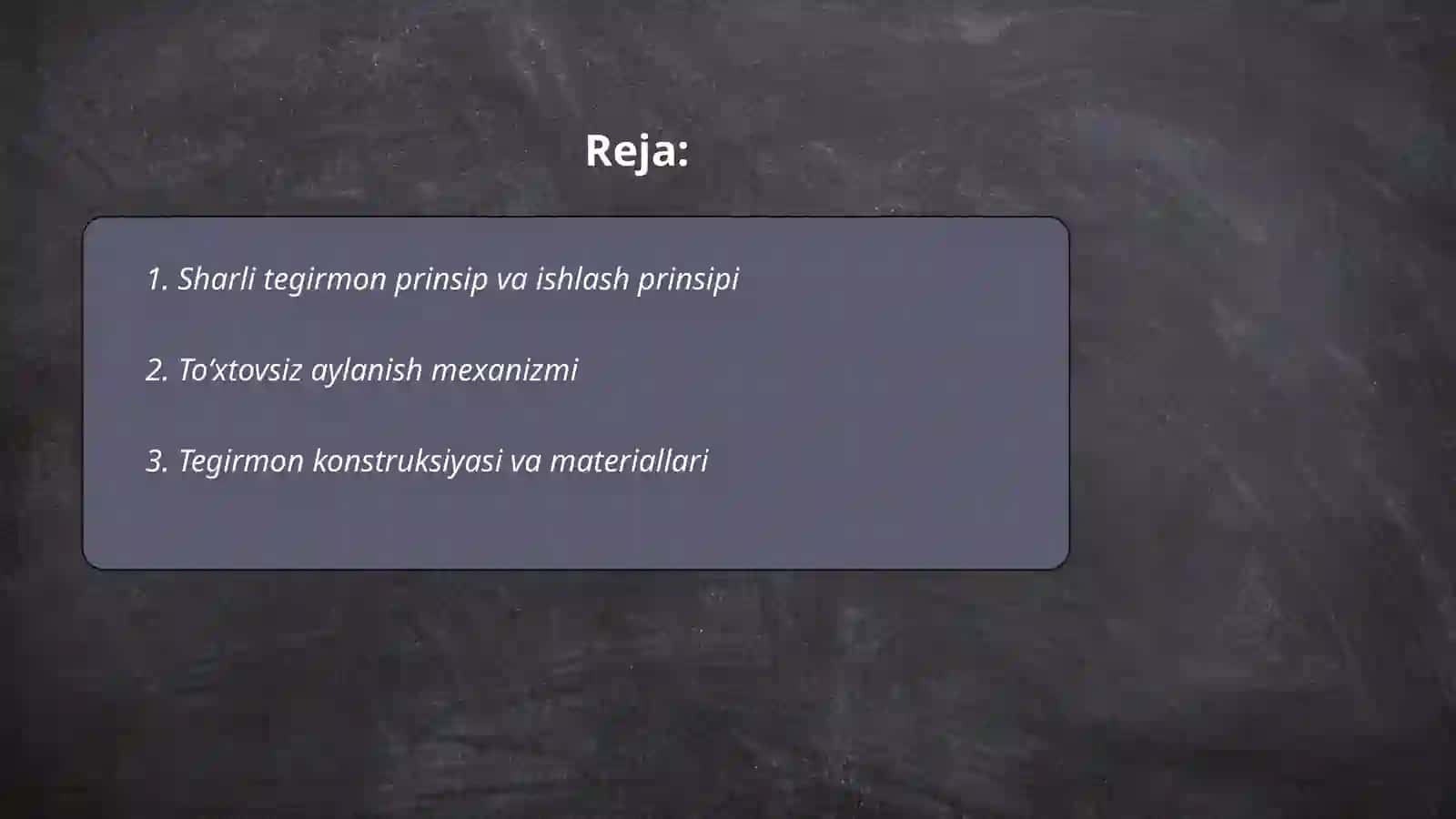 Toʻxtovsiz aylanuvchi sharli tegirmon 2