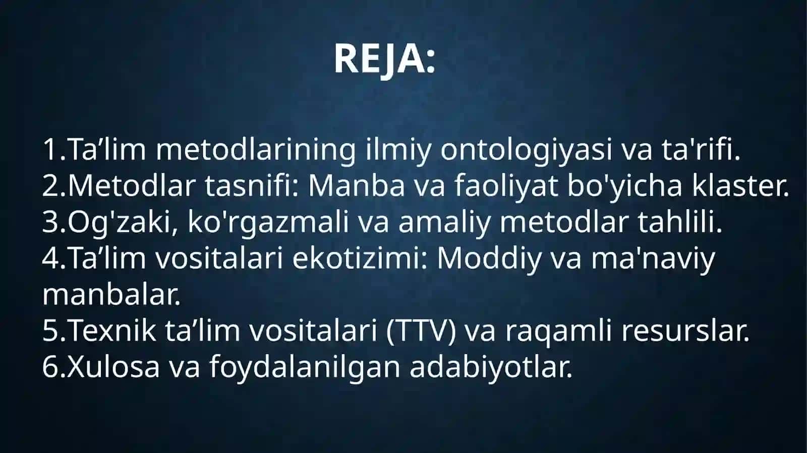 TA’LIM METODLARI VA VASITALARI: NAZARIY TAHLIL VA AMALIY TADBIR 2