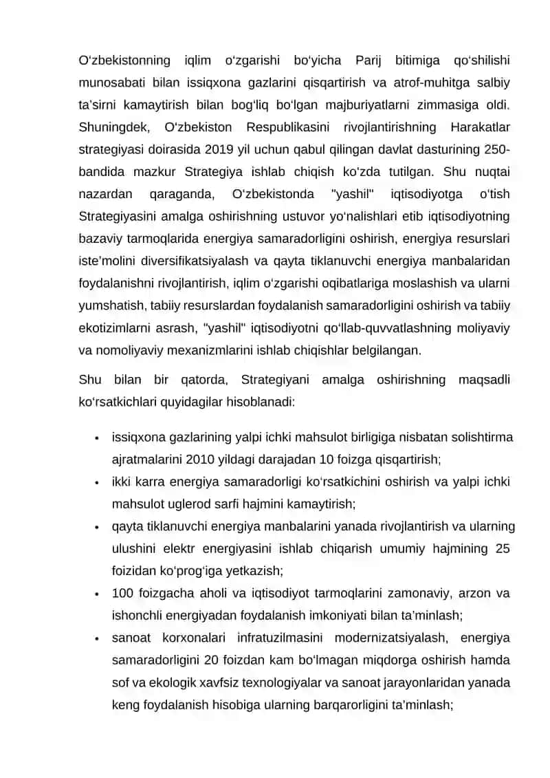 Yashil iqtisodiyot 2