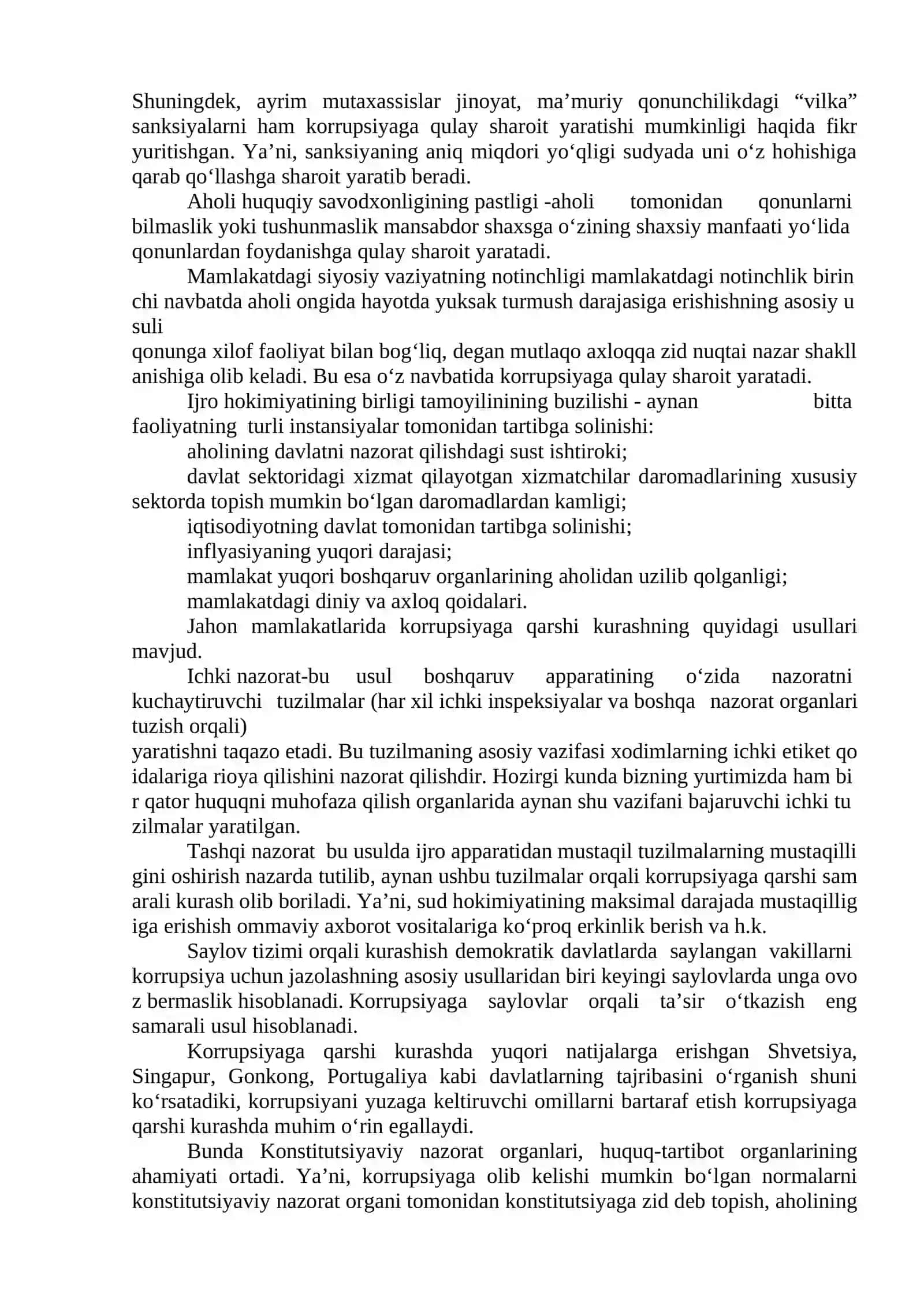 Global korrupsiya ijtimoiy-madaniy inqirozining oqibatlari 2