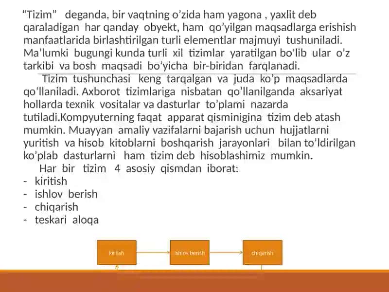 Axborot Tizimlari va Turlari 2