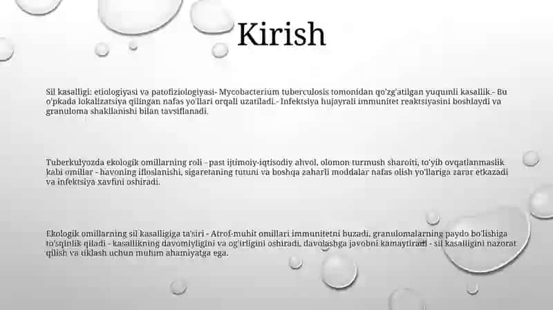 Tuberkulyoz Bilan Kasallanishda Atrof Muhit Omillarining Tasiri 2