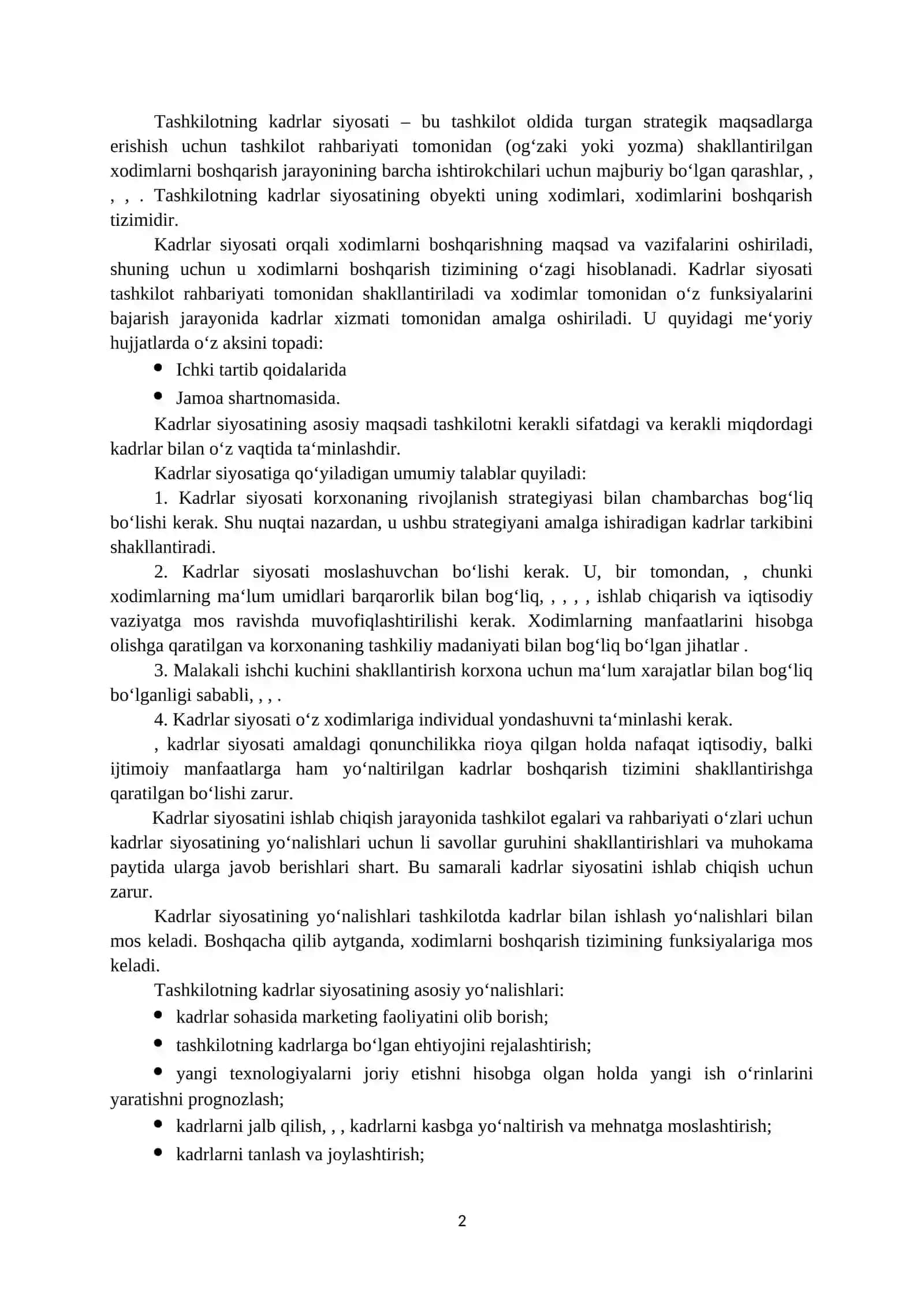 Kadrlar siyosati 2