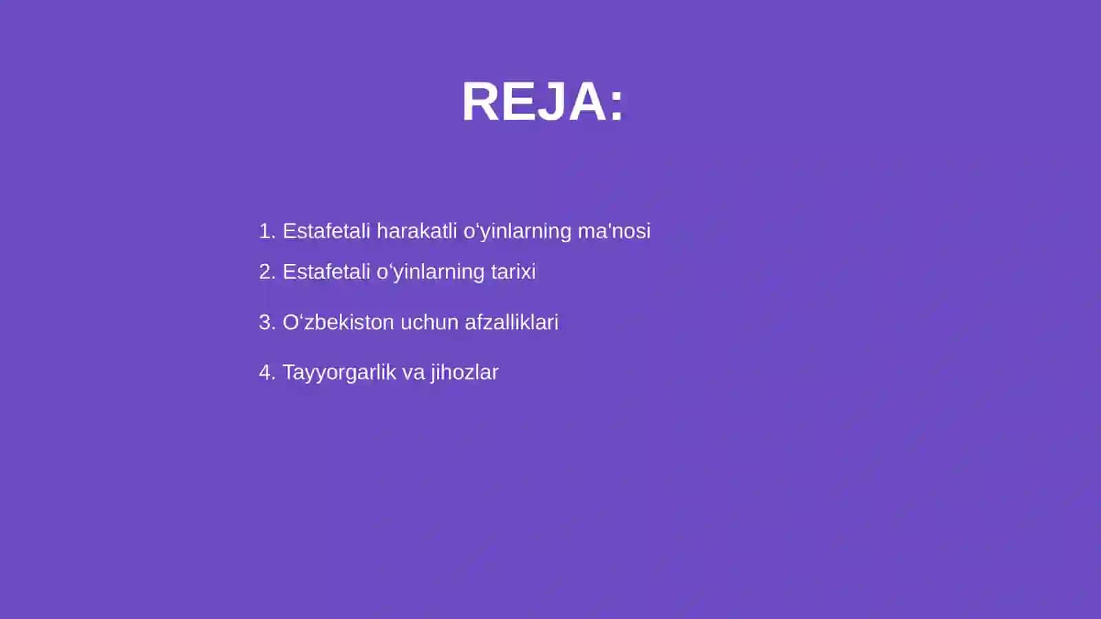 Estafetali harakatli oʻyinlarni oʻtkazish 2