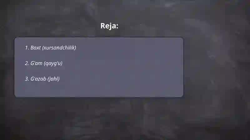 Baxt (xursandchilik) 2