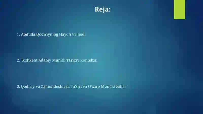Abdulla Qodiriy Va Toshkent Adabiy Muhiti 2