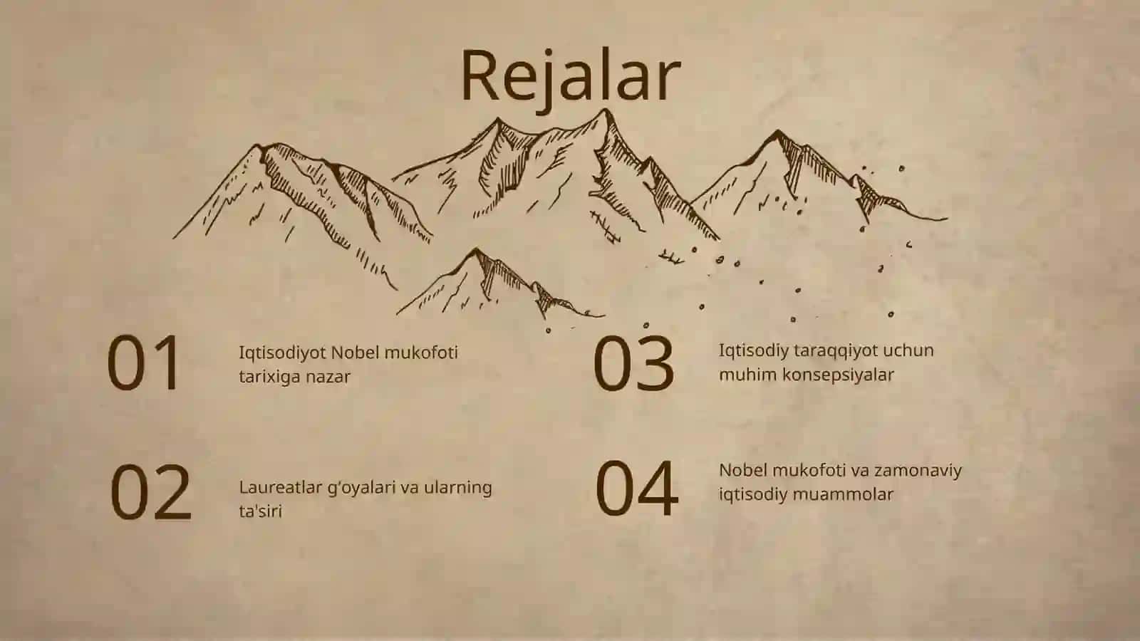 Iqtisodiyot buyicha Nobel mukofoti. laureatlarining gʻoyalari 2