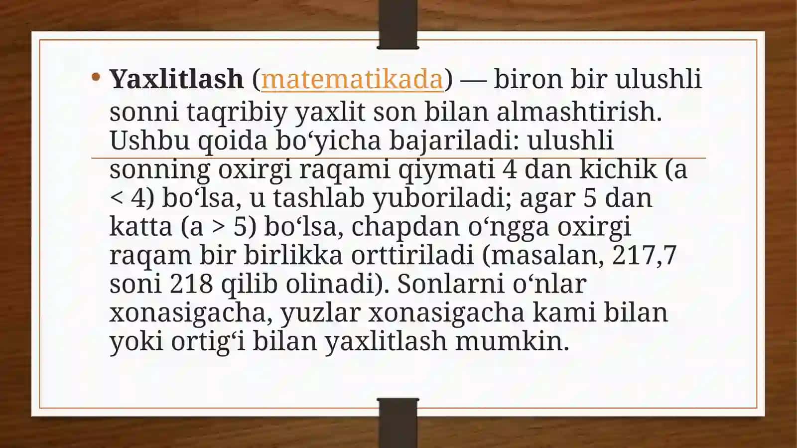 Taqribiy hisobabsolyut va nisbiy xatólar 2