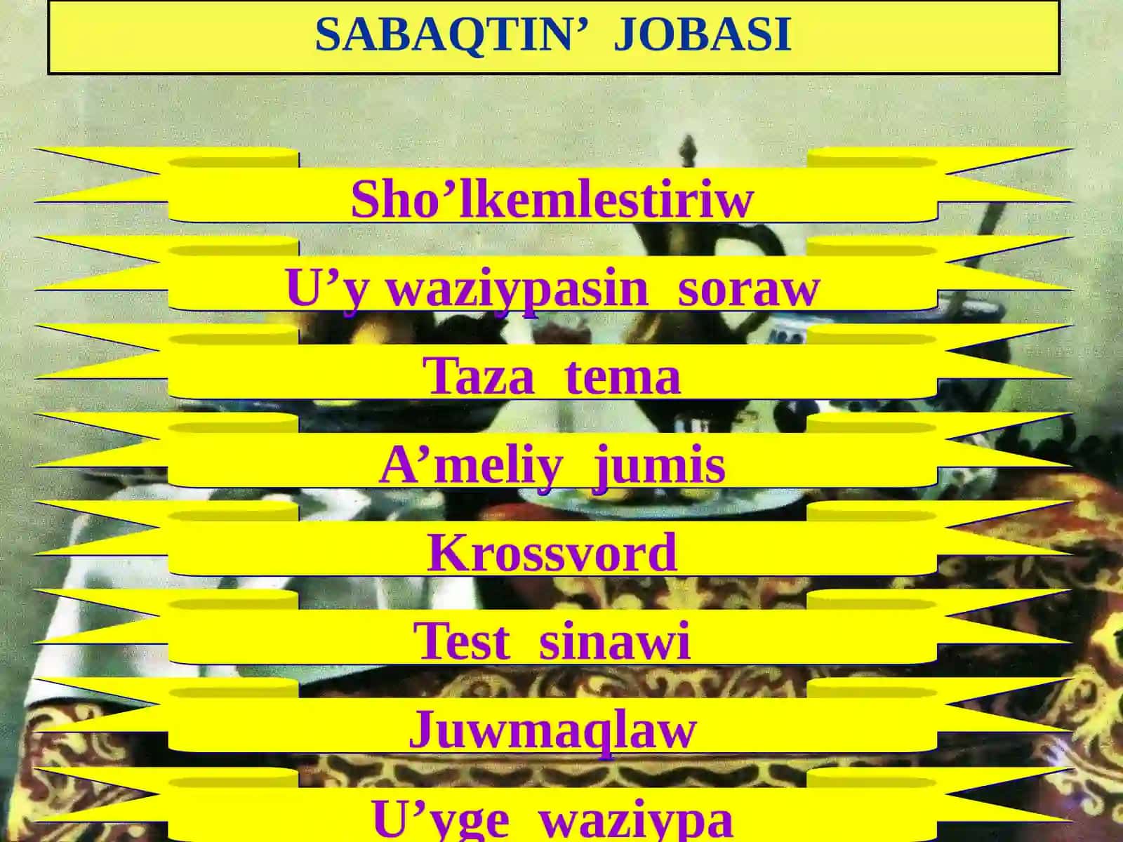 Texnologiya fanidan Dazmol va dazmollash usullari mavzusida ochiq dars ishlanma 2