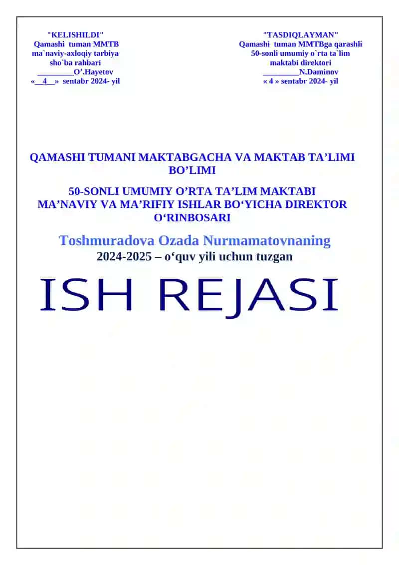 MA'NAVIY VA MA'RIFIY ISHLAR 2