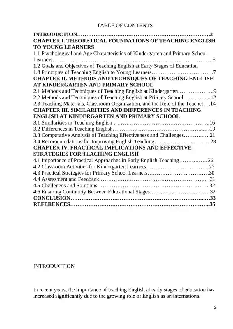 English Teaching Methodology Course 2