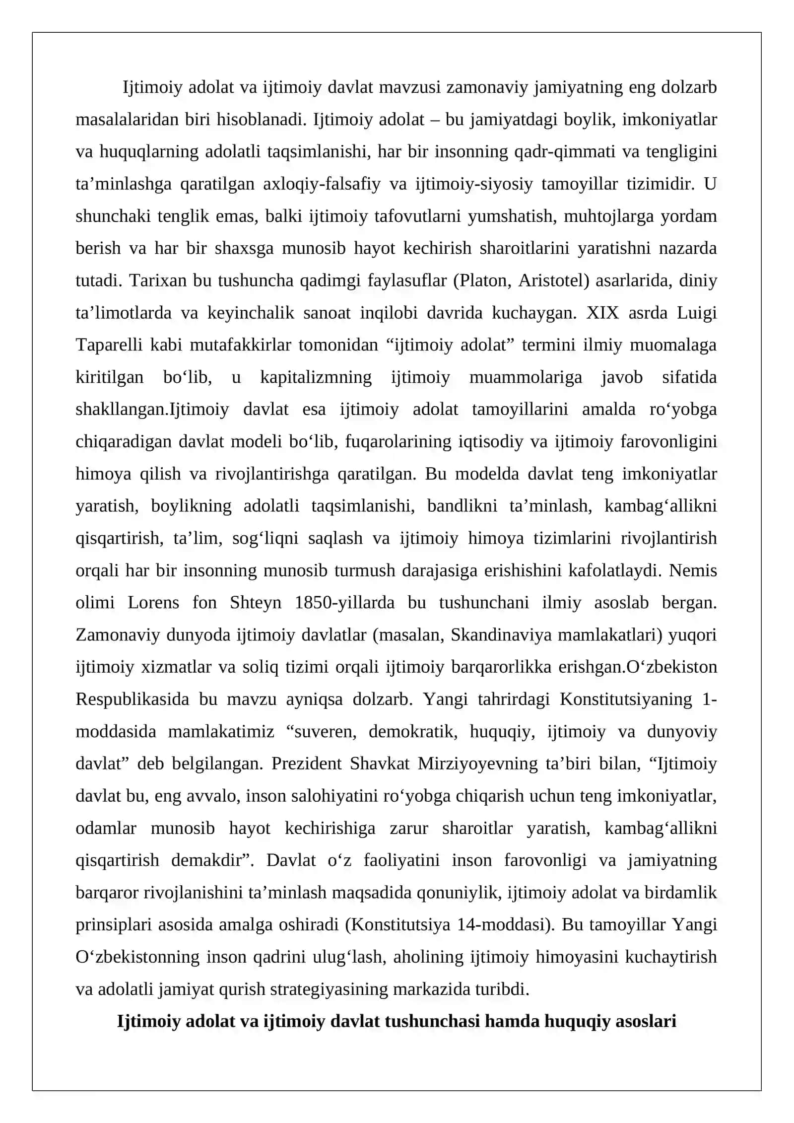 Ijtimoiy adolat va ijtimoiy davlat 2