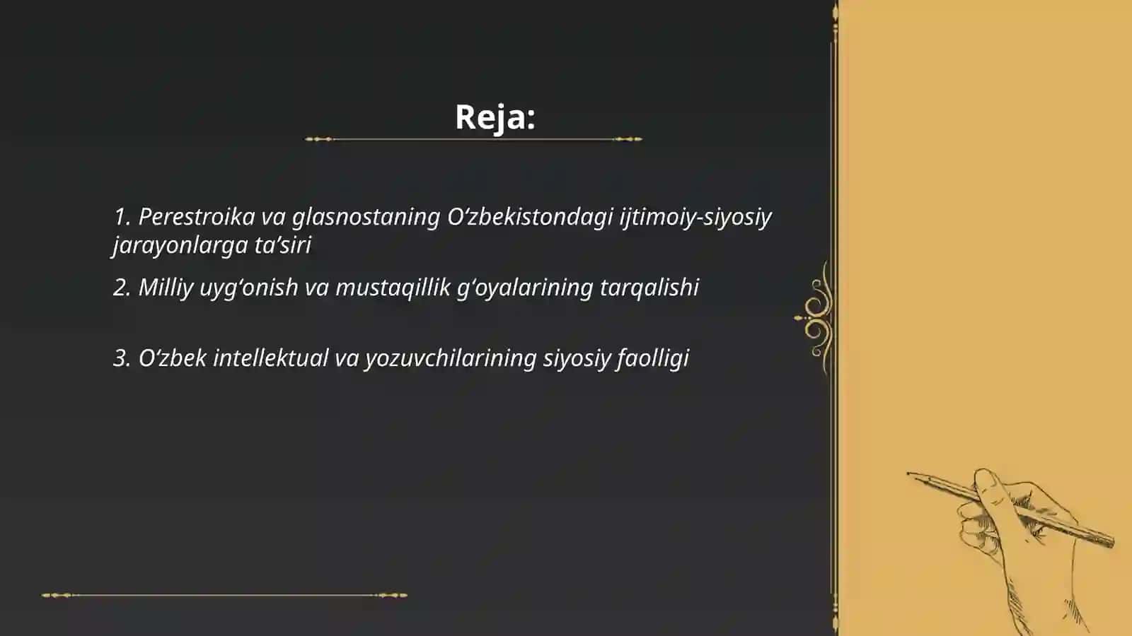 O'zbekistondagi ijtimoiy siyosiy jarayonlar 2