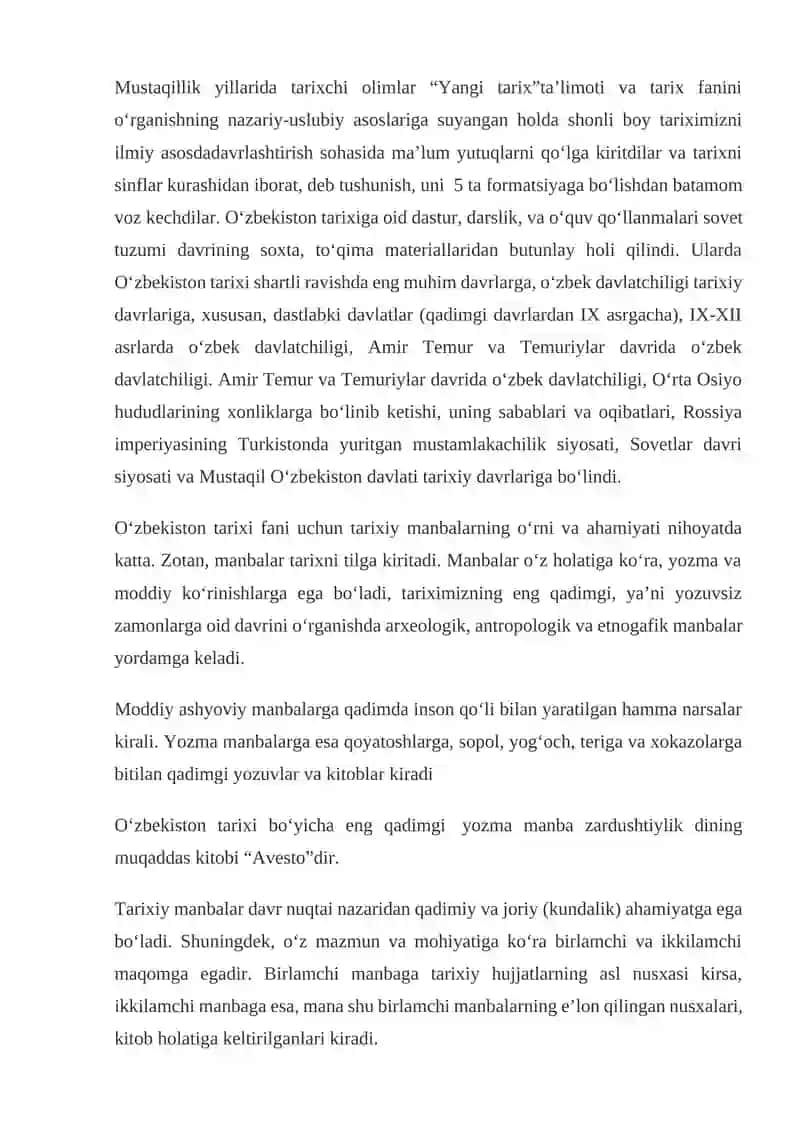 O‘zbekistonning eng yangi tarixi 2