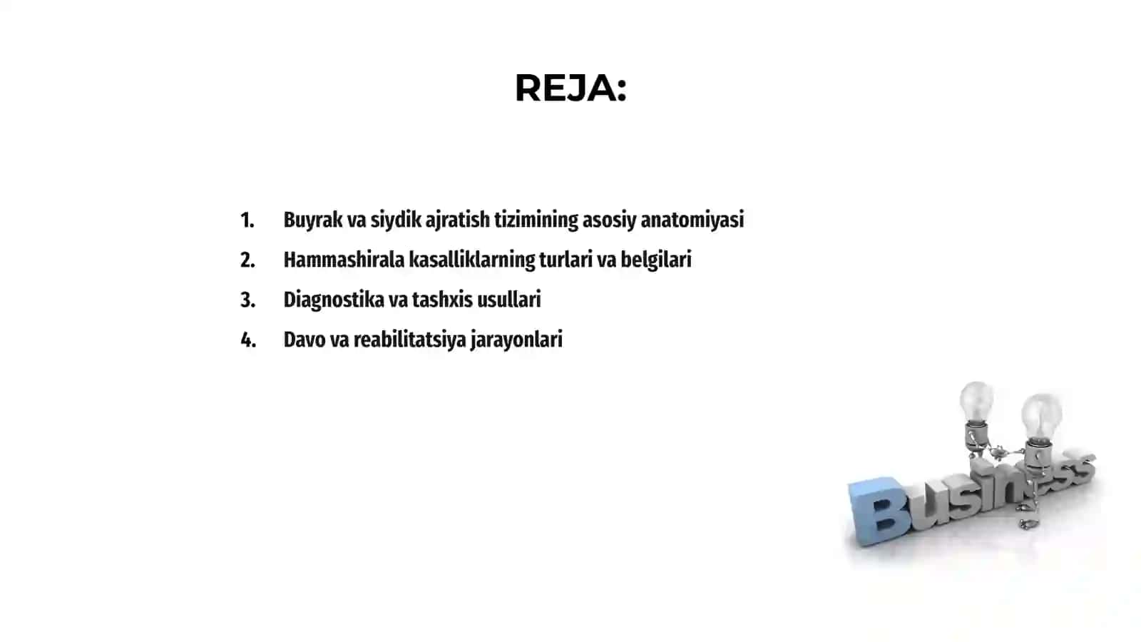 Buyrak va siydik ajratish a’zolari kasalliklarida hamshiralik ishi 2