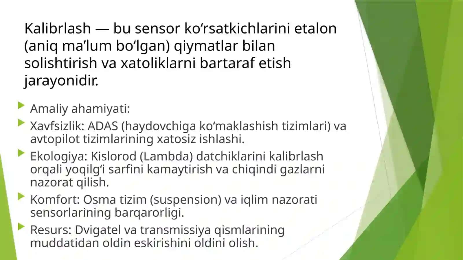 Sensor kalibrlash usullari va ularning amaliy ahamiyati 2
