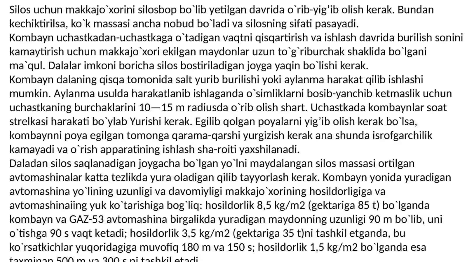 14-mavzu: Amaliy mashg’ulot 7 Makkajo’xori yetishtirish va o’rib-yig’ib olish 2
