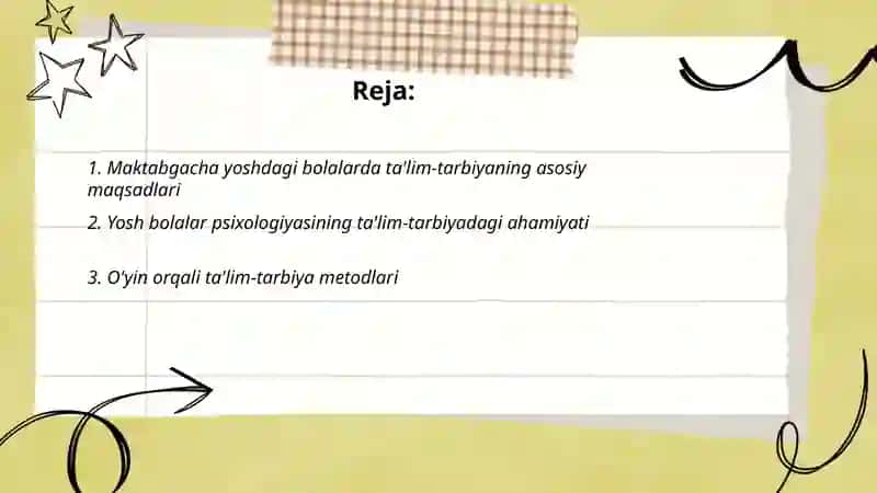 Maktabgacha yoshdagi bolalarga taslim tarbiya berishning oʻziga hosligi 2