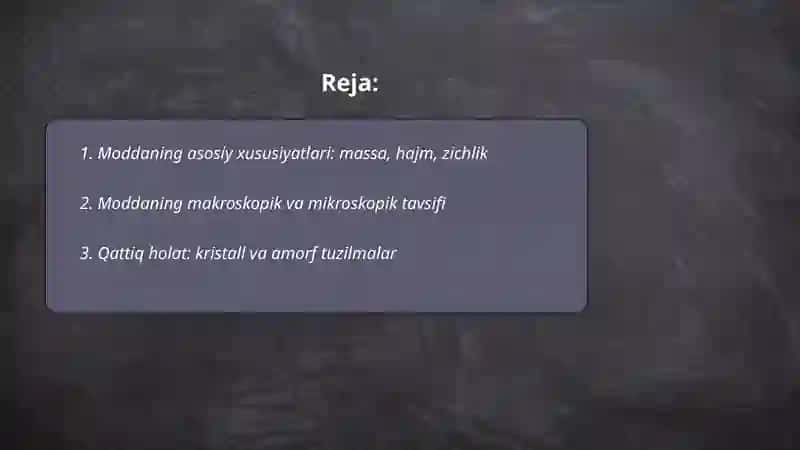Modda va uning holatlari 2