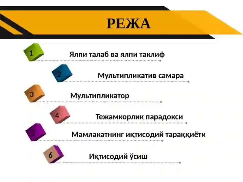 Макроиқтисодий мувозанатнинг классик ва кейнсча моделлари таҳлили 2