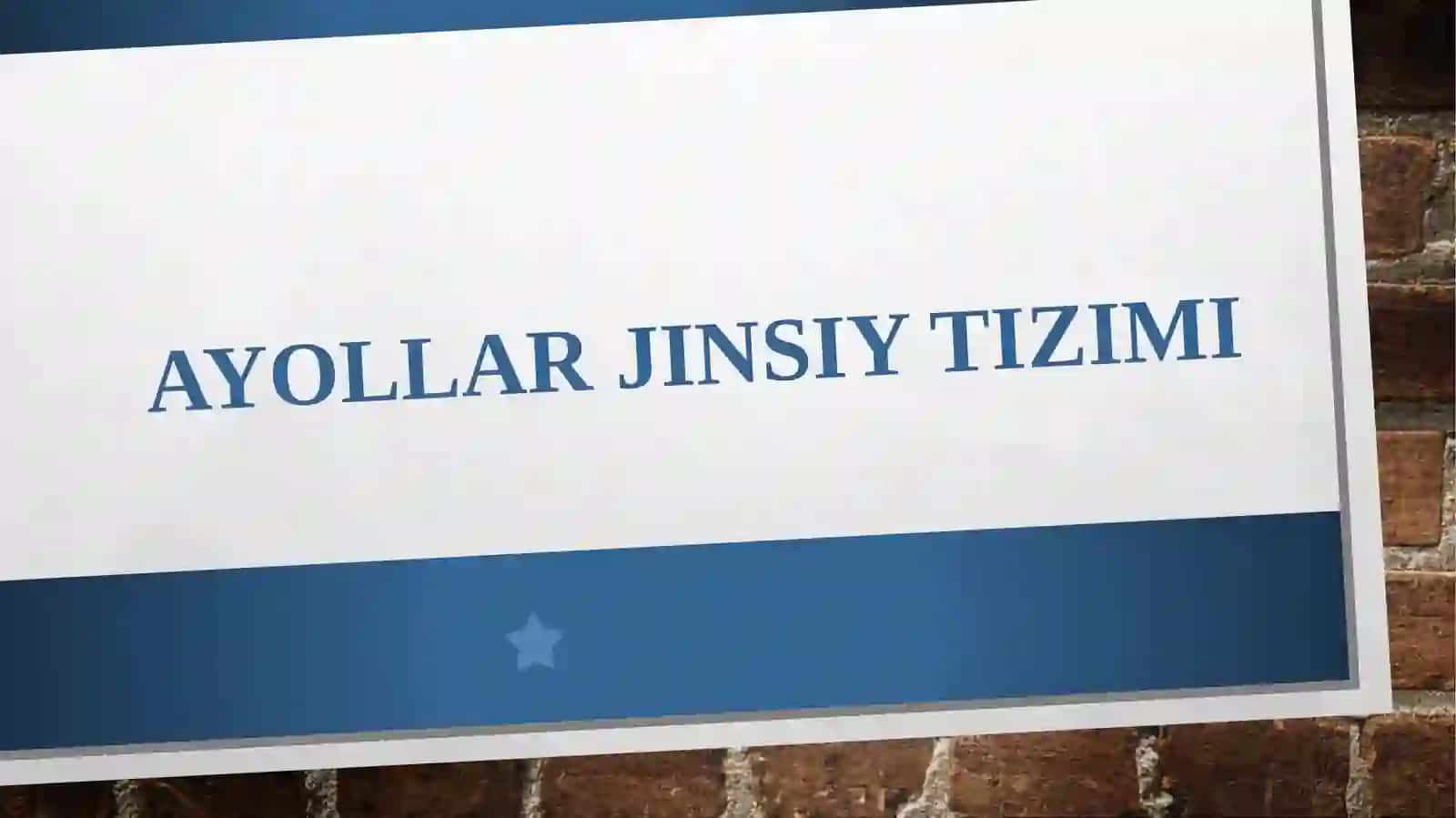 Gistologiya, sitologiya, embriologiya fanidan tayyorlangan mustaqil ishi 2