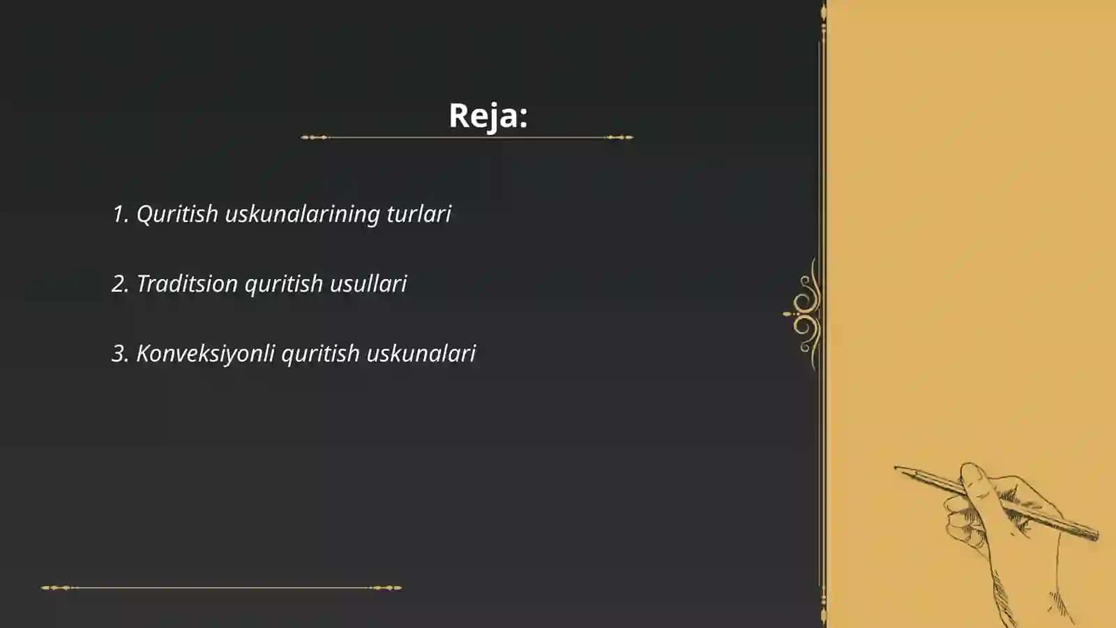 Quritish uskunalarining turlari 2