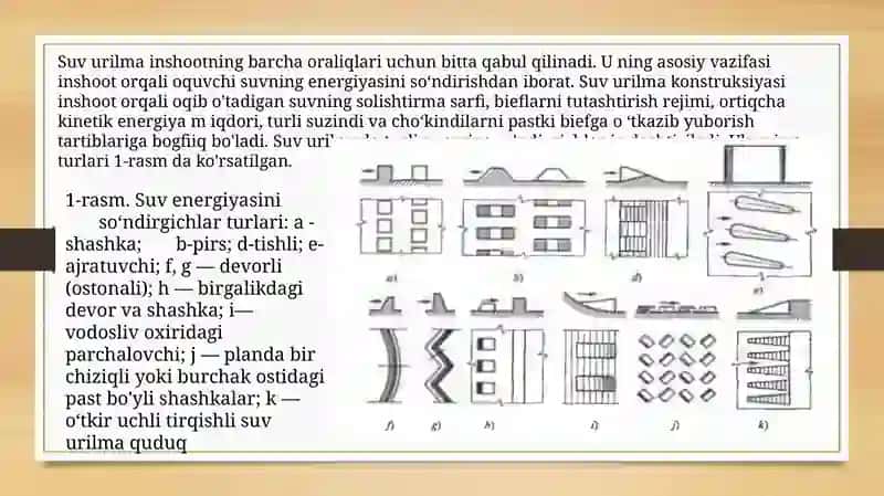 Yopiq rostlovchi inshootlarning bo ‘ylama va ko ‘ndalang qirqimlari 2