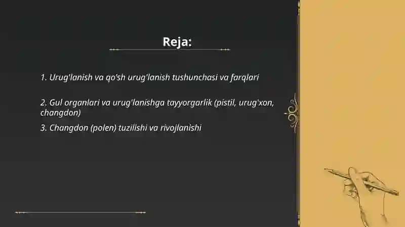 Urug'lanish va qo'sh urug'lanish jarayoni 2