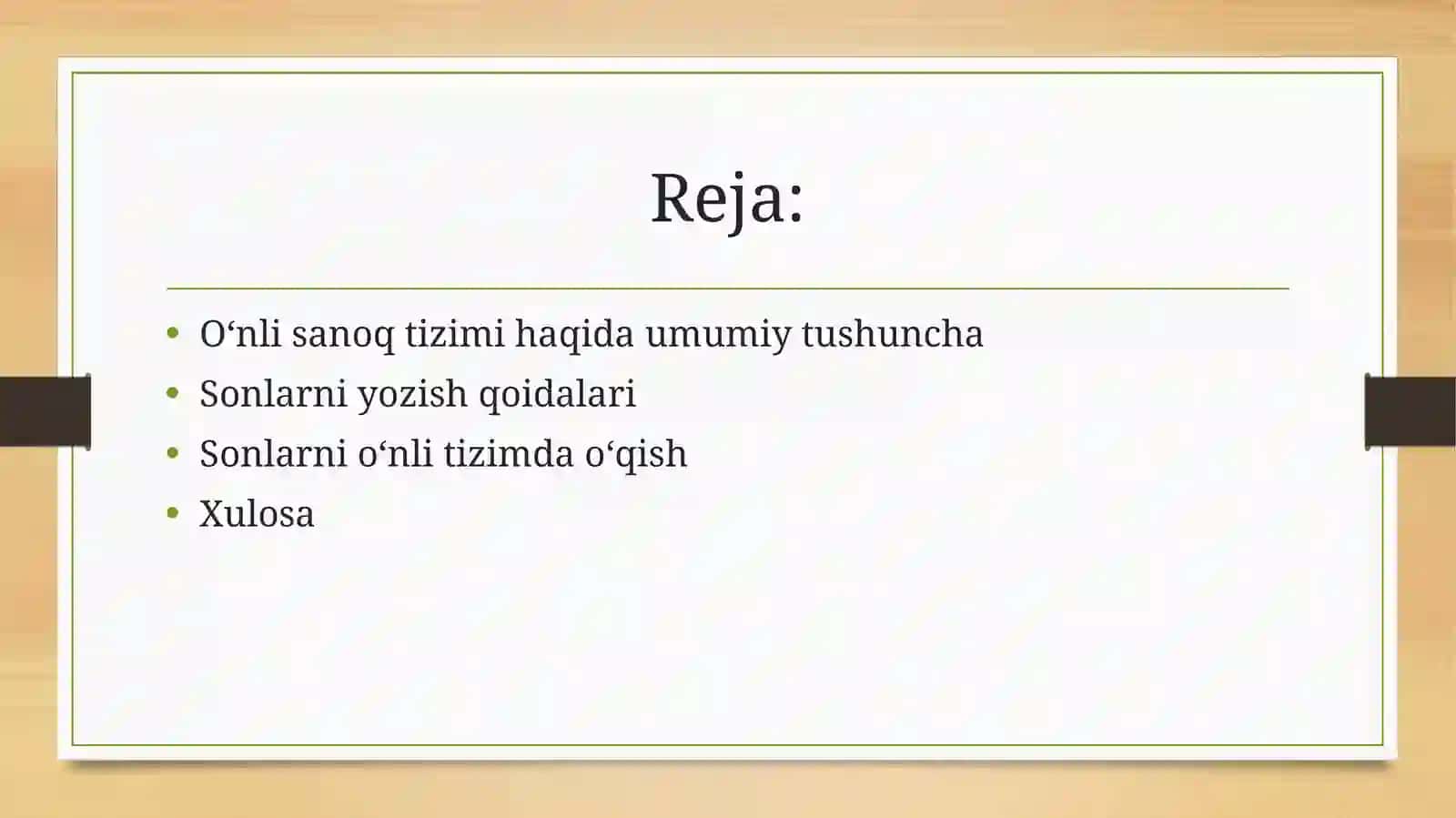 O'nli sanoq tizimi haqida umumiy tushuncha 2