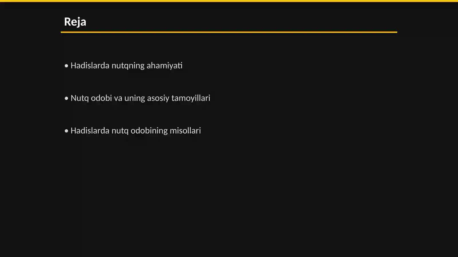 Hadislarda nutq va nutq odobi haqida 2