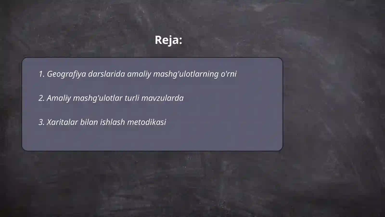 Geografiya darslarida amaliy mashgʻulotlardan foydalanish metodikasi 2