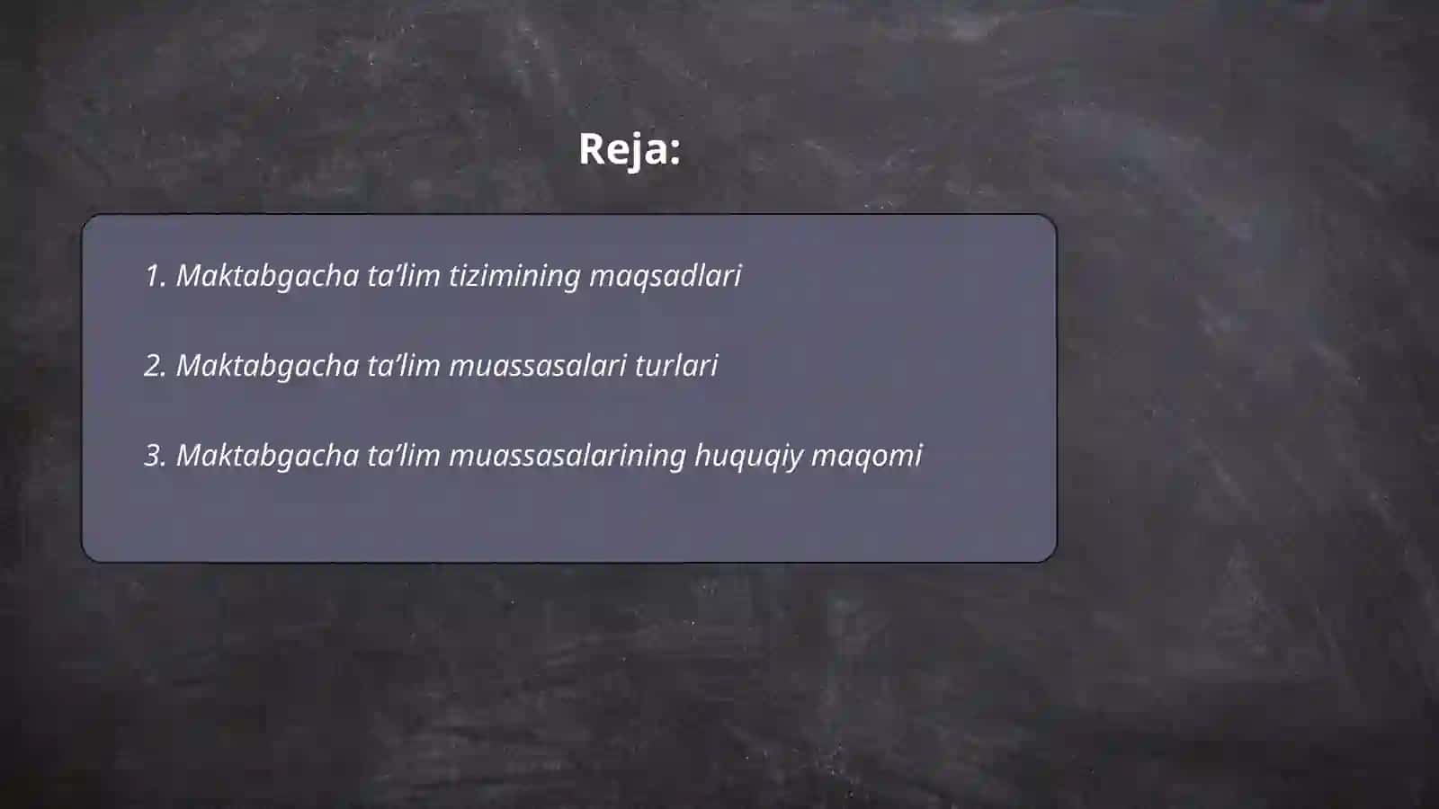 Maktabgacha taʼlim tizimining maqsadlari 2