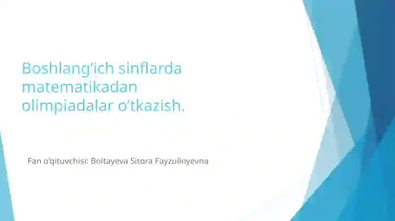 "SINFDAN TASHQARI O’QITISH METODIKASI" 2