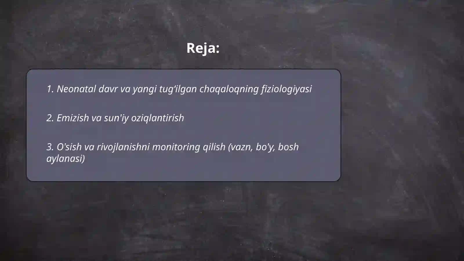 Goʻdaklik va chaqaloqlik davri 2
