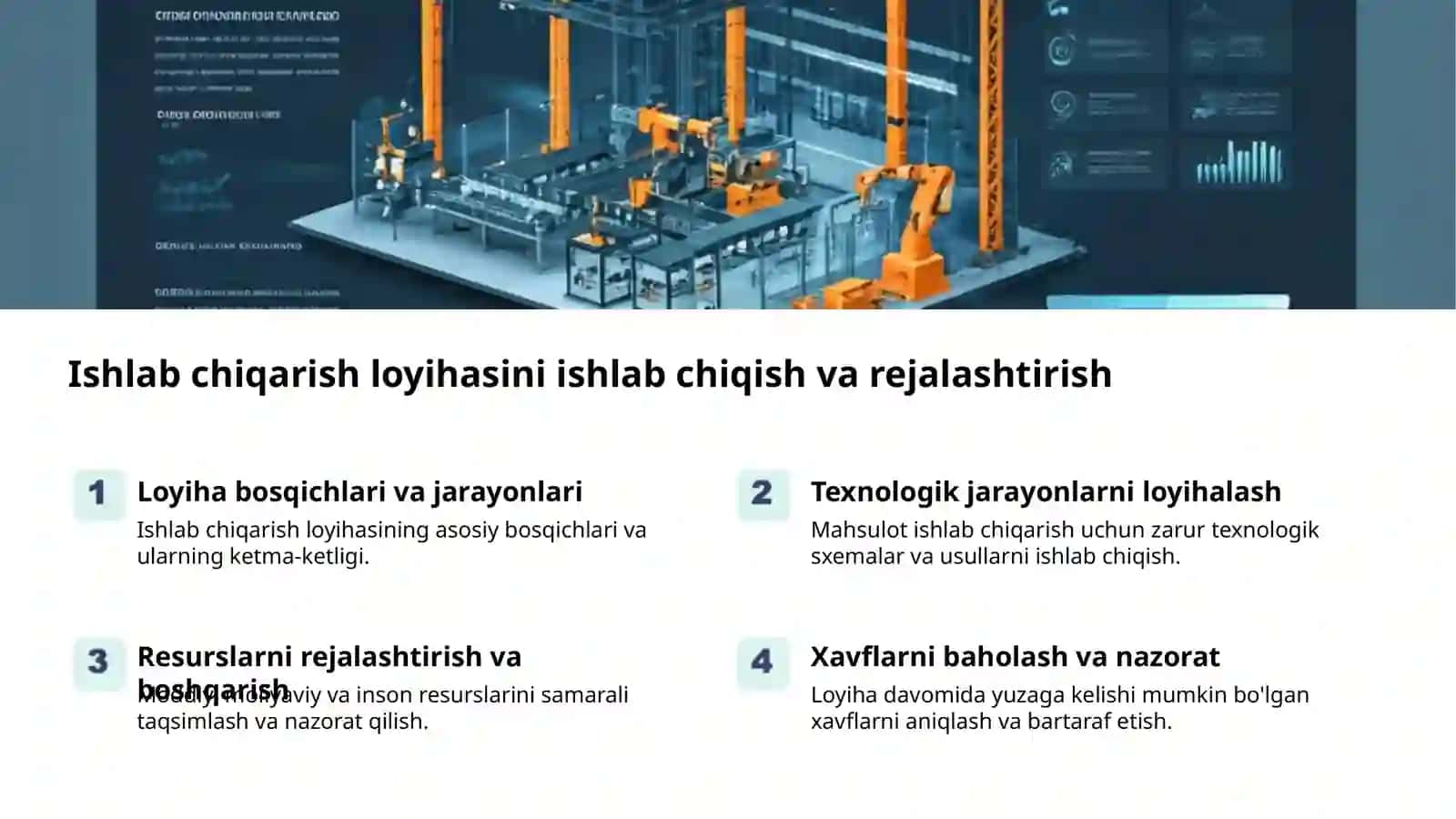 Ishlab chiqarish: Jarayon va Natijalar 2