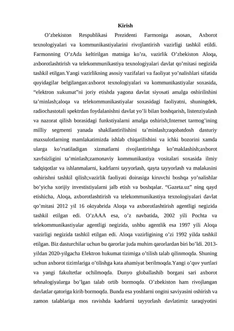 “Kutubxona” ma’lumotlar bazasini yaratish mavzusida KURS ISHI 2