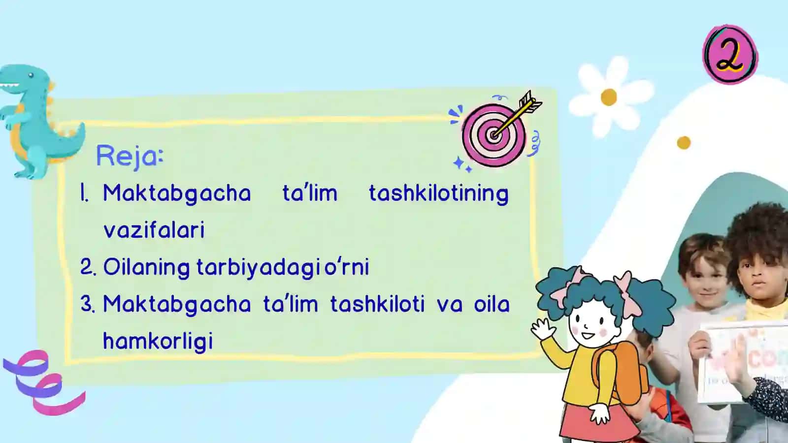 Maktabgacha ta’lim tashkiloti va oila 2
