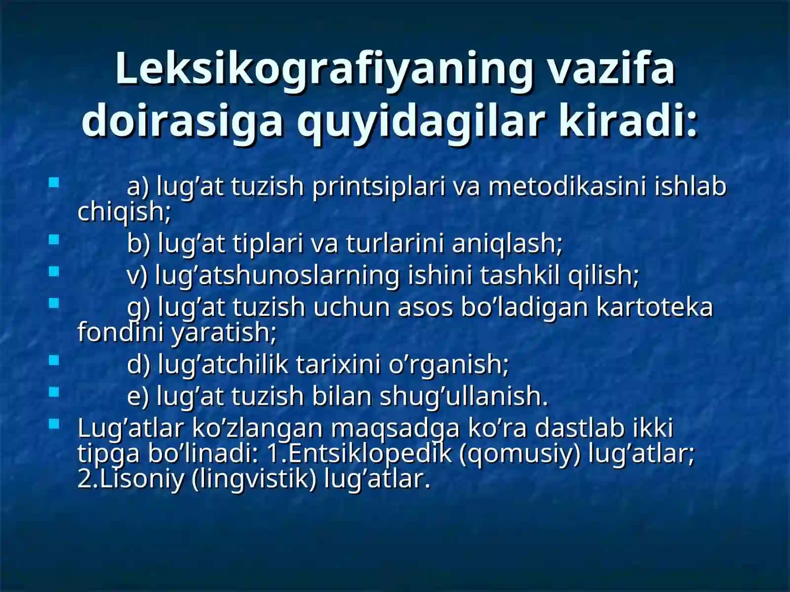 Soha Lug’atlari  haqida ma’lumot 2