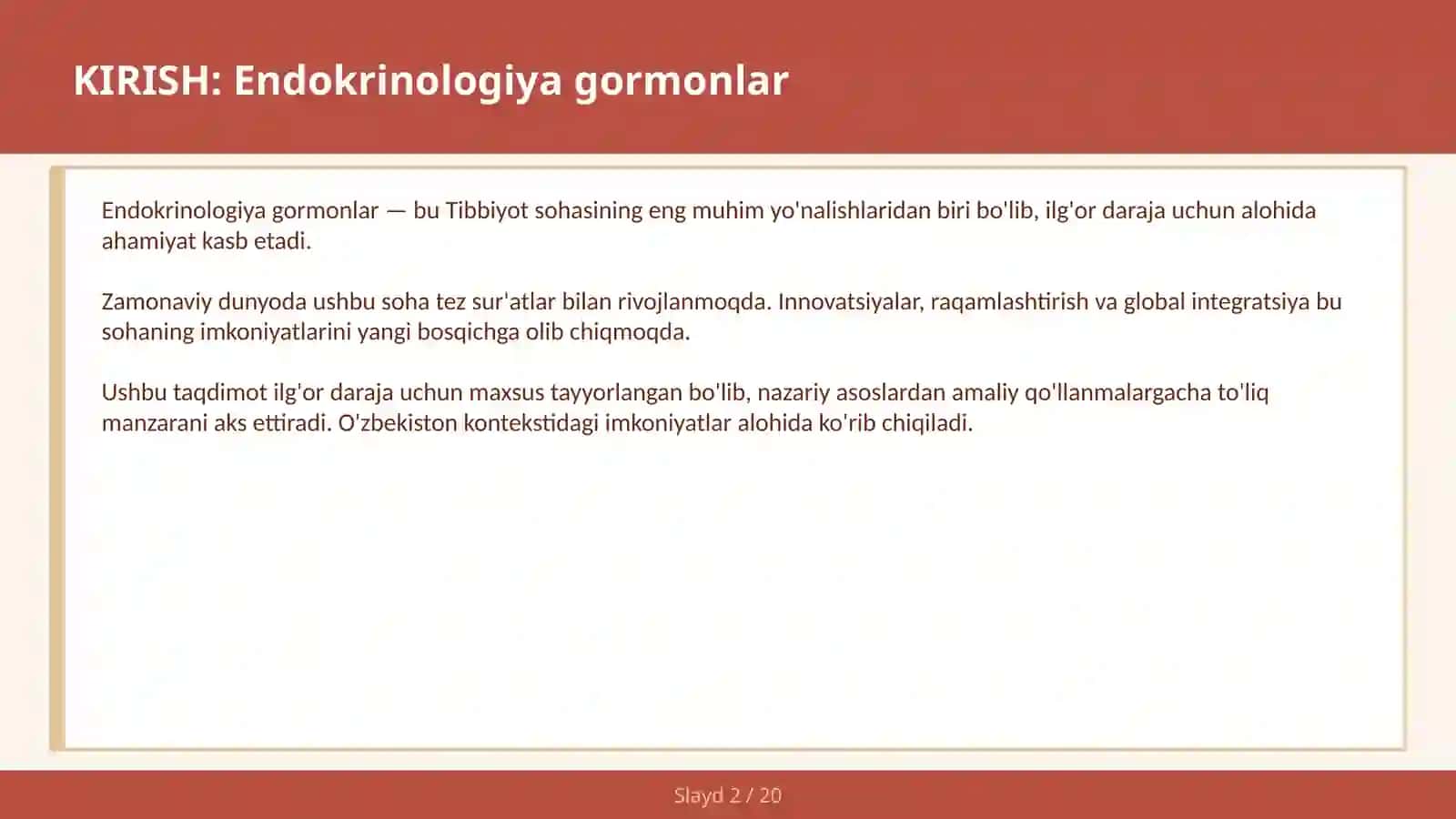 Endokrinologiya gormonlar 2