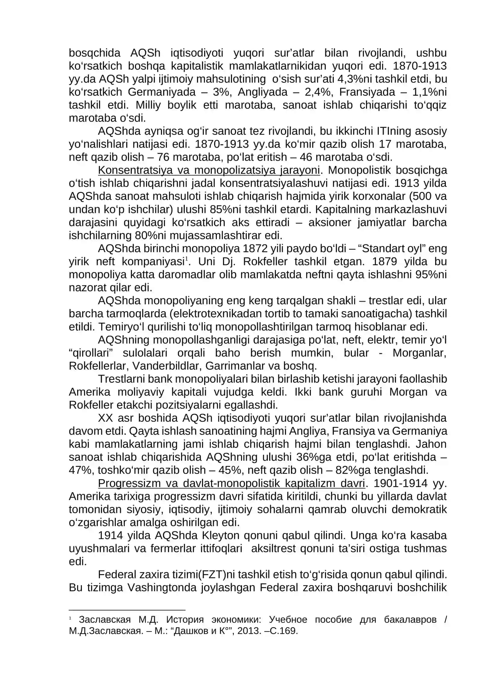 Etakchi kapitalistik mamlakatların iqtisodiy taraggiyoti (XIX asr oxiri-XX asr boshi) 2