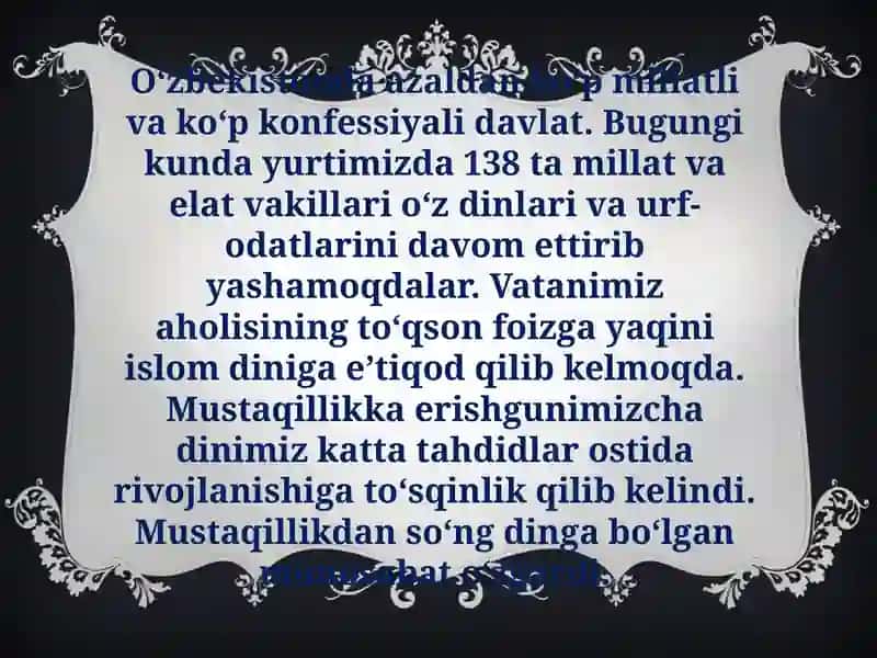 O'zbekistonda ko'p millatlilik 2