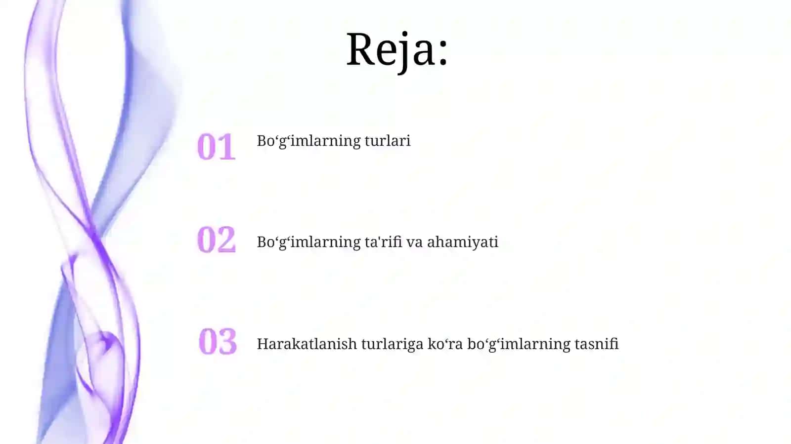 Suyaklarning birikishi, boʻgʻimlar va ularning turlari 2