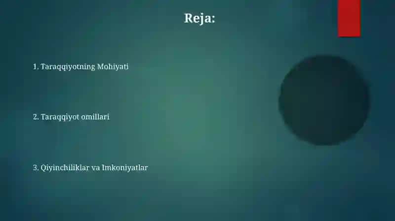 Rivojlanishning asosiy qonuni 2