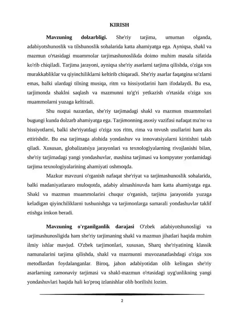 SHE’RIY TARJIMADA SHAKL VA MAZMUN MUAMMOLARI 2