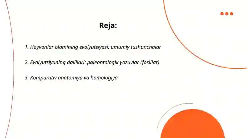 Hayvonlar olamining evolyutsiyasi 2