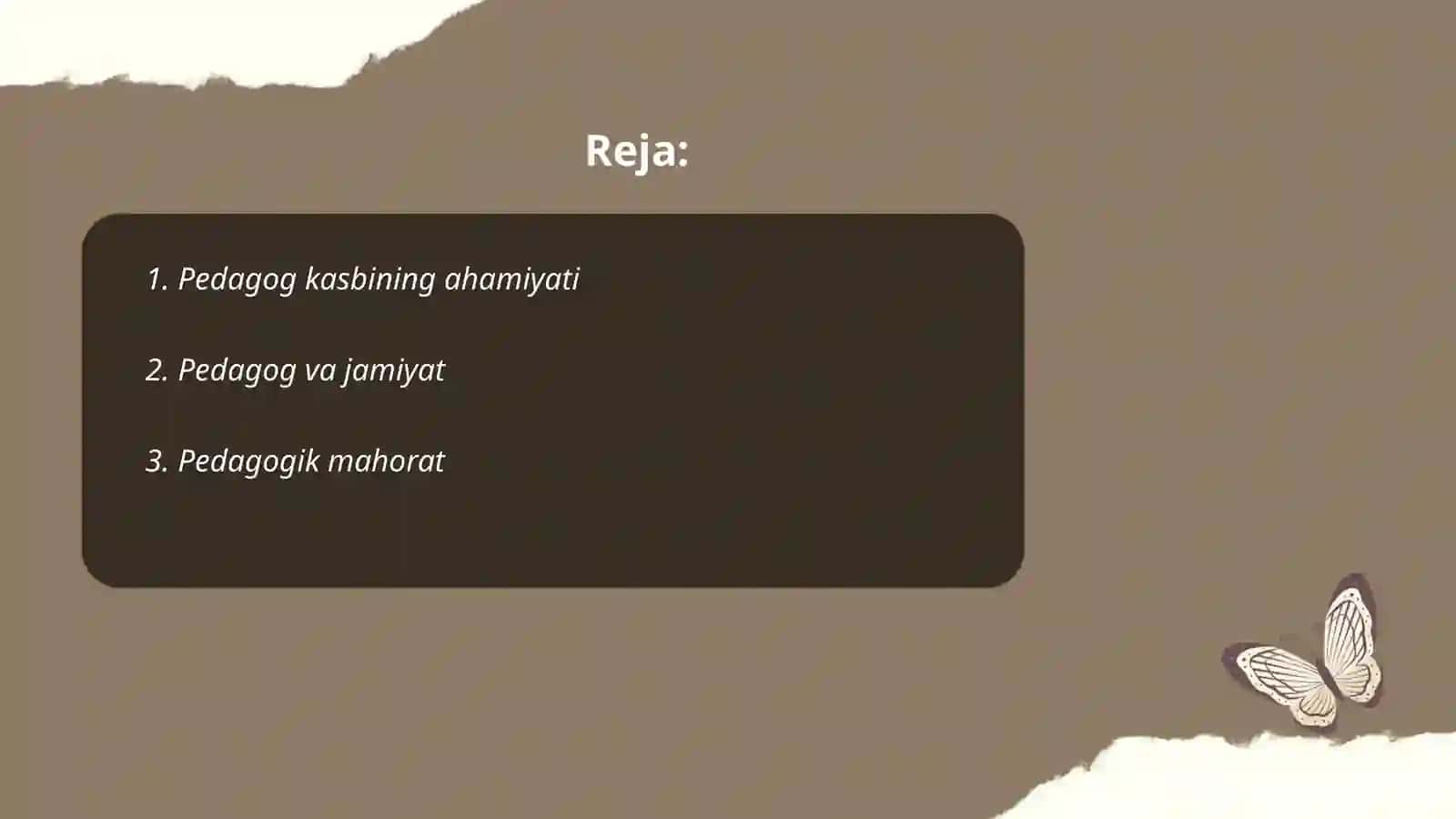 Pedagoglik kasbi va uning vazifalari 2