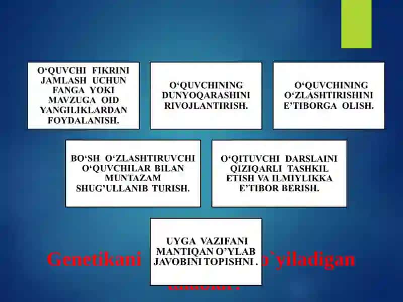 Genetika fanidan taqdimot 2