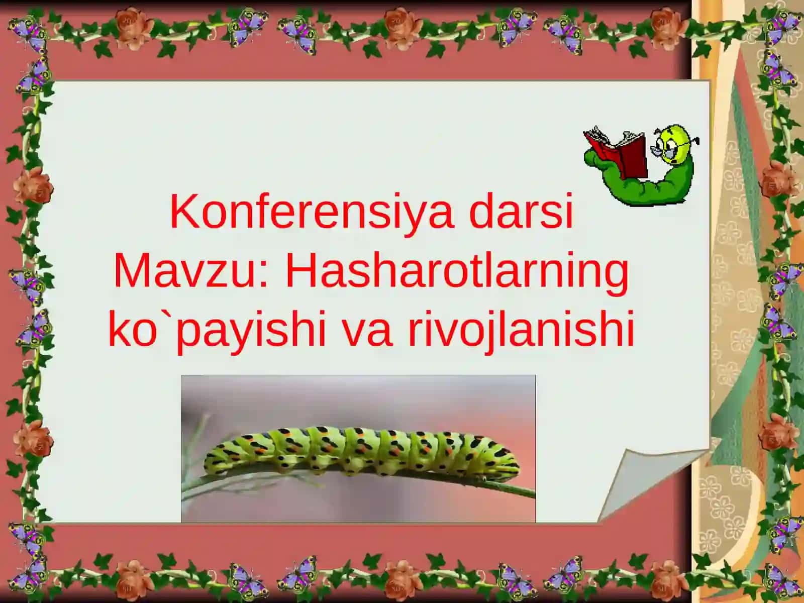 Biologiya fanidagi ochiq dars ishlanmasi 2